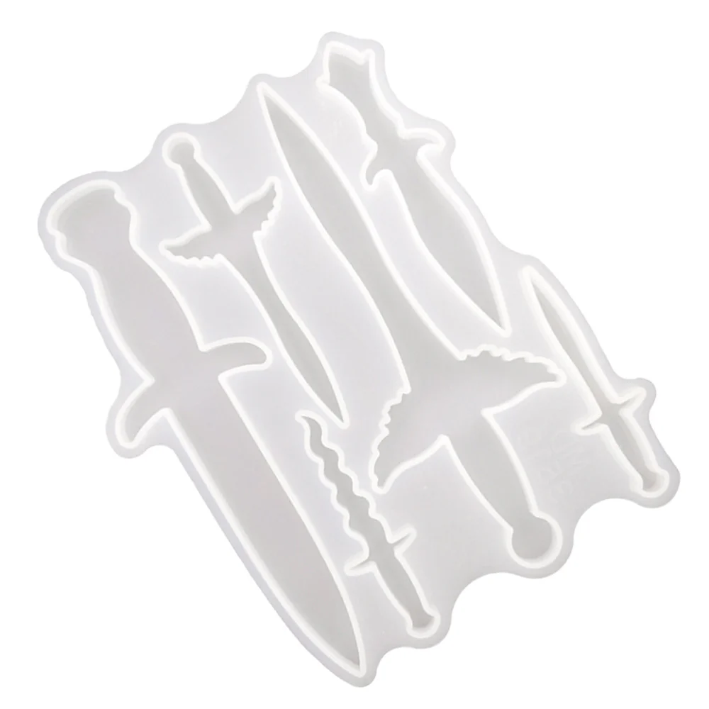 

1Pc Silicone Pendant Mold Non-stick Dagger Shaped Pendant Mold DIY Craft Mold