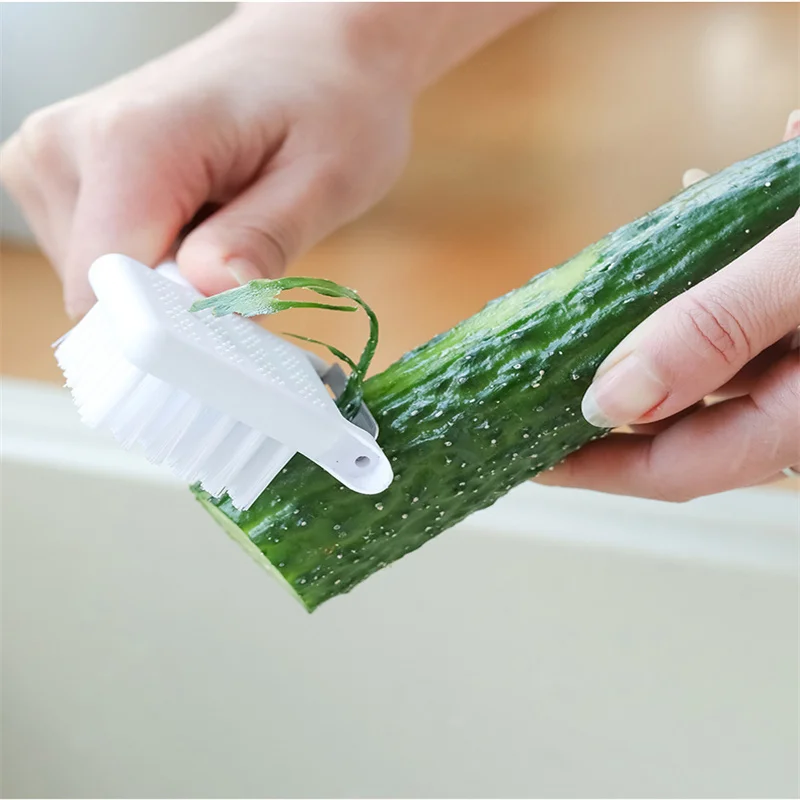 1Pcs Multifunction Fruit Vegetable Cleaning Brush 5 In 1 Peeler Corkscrew Garlic Grinder Potato Oysters Clean Kitchen Tool | Дом и сад