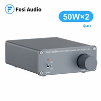 fosi audio 2 channel tpa3116d2 stereo audio class d amplifier 50w x 2 v1 0 power amplifier for home passive speakers