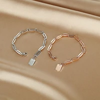 high quality rose gold bangles bracelets for women with heart shaped silver color bangles gold bracelet jewelry female
