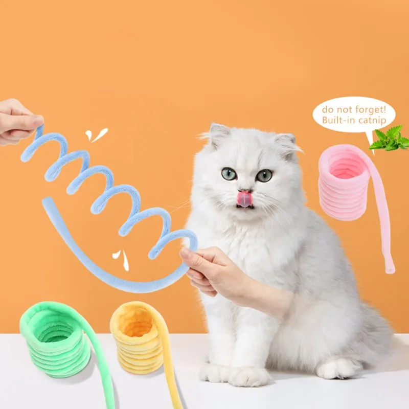 

Милая кошка, весенние игрушки, домашние животные, плюшевые телескопические игрушки для котят, прочная кошка, интерактивные тренировочные и...
