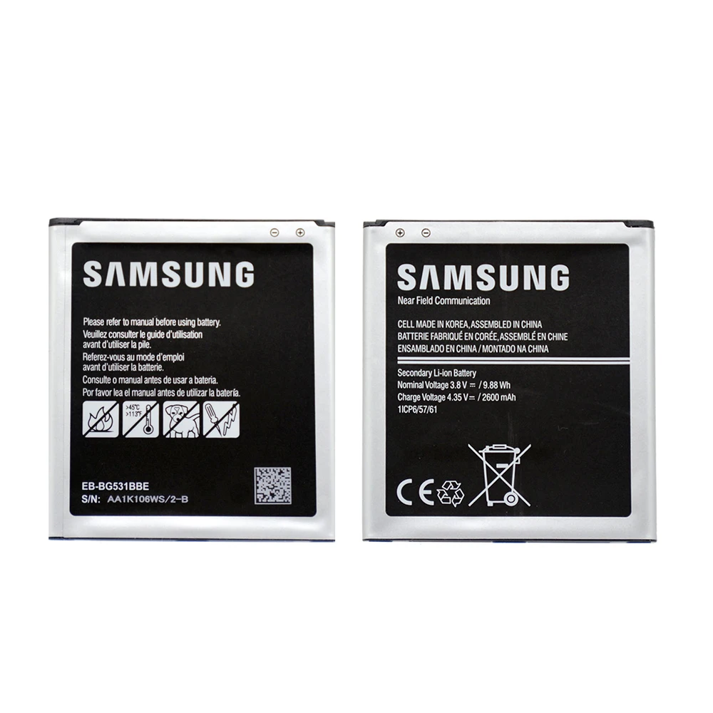 Батарея EB-BG531BBE для samsung Galaxy Grand Prime J3 J5 G530F G531F J500 J3 J320F SM-J320FN G5308W G532F