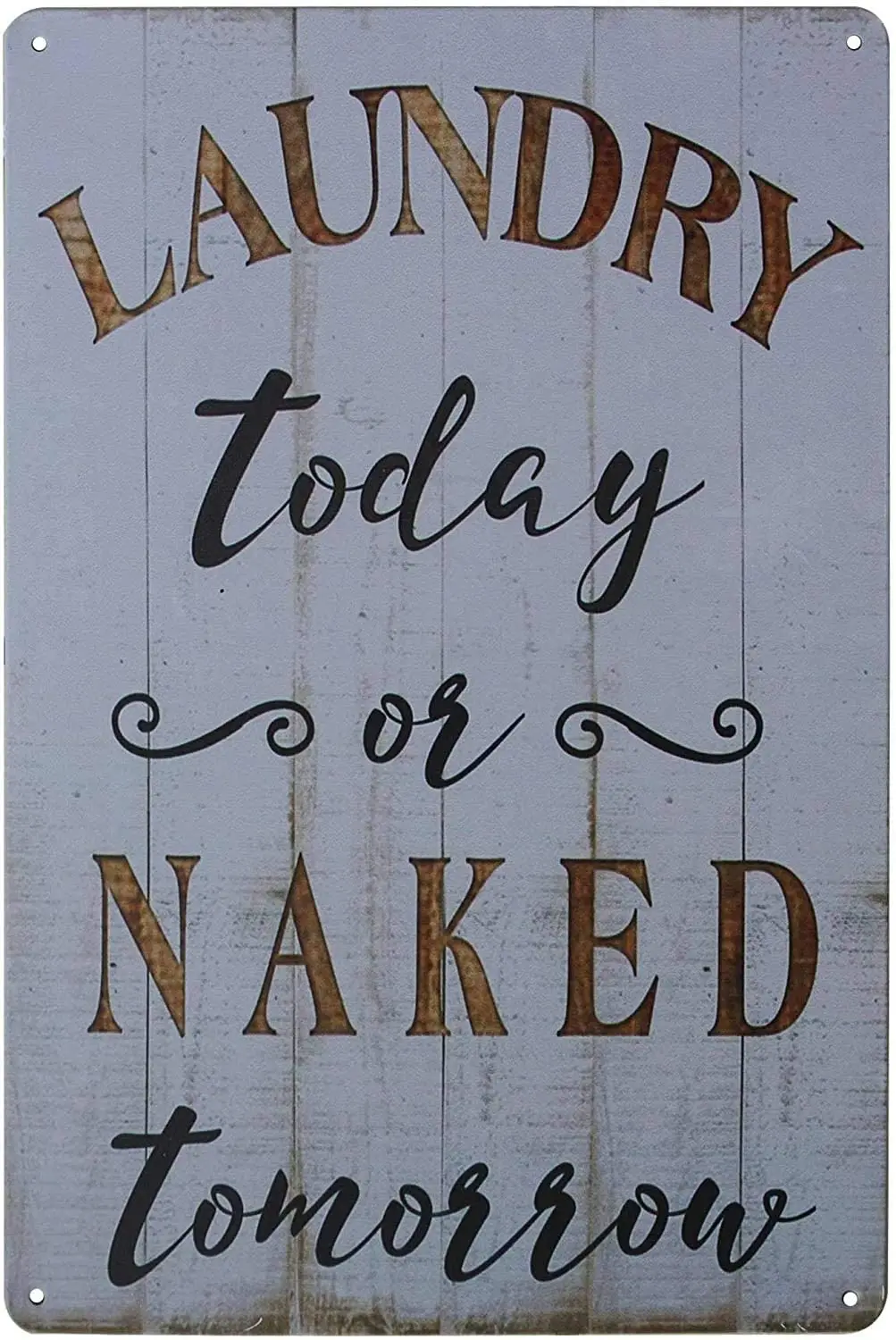 

Laundry Room Sign-Plaque Sign on Vintage Wall Home Bathroom Laundry Room Decoration Washroom Sign