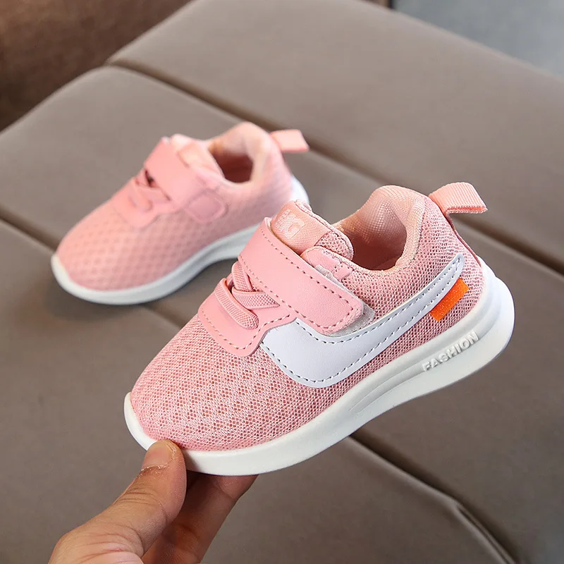 2019 дышащая Спортивная обувь для детей 1 3 лет модная на плоской подошве мальчиков