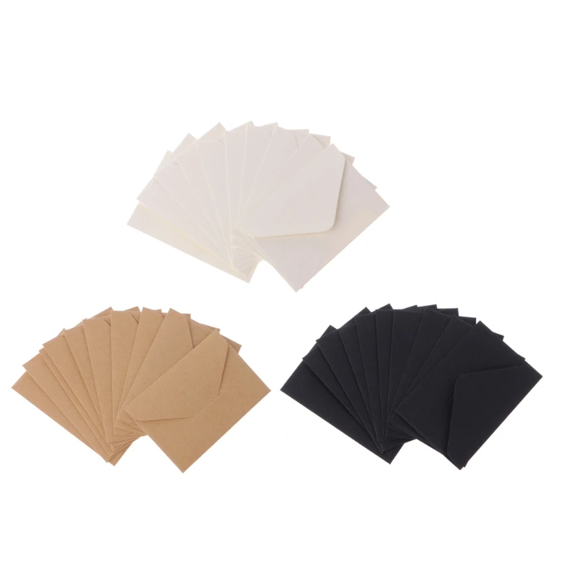 

50pcs/lot Craft Paper Envelopes Vintage European Style Envelope For Card Scrapbooking Gift