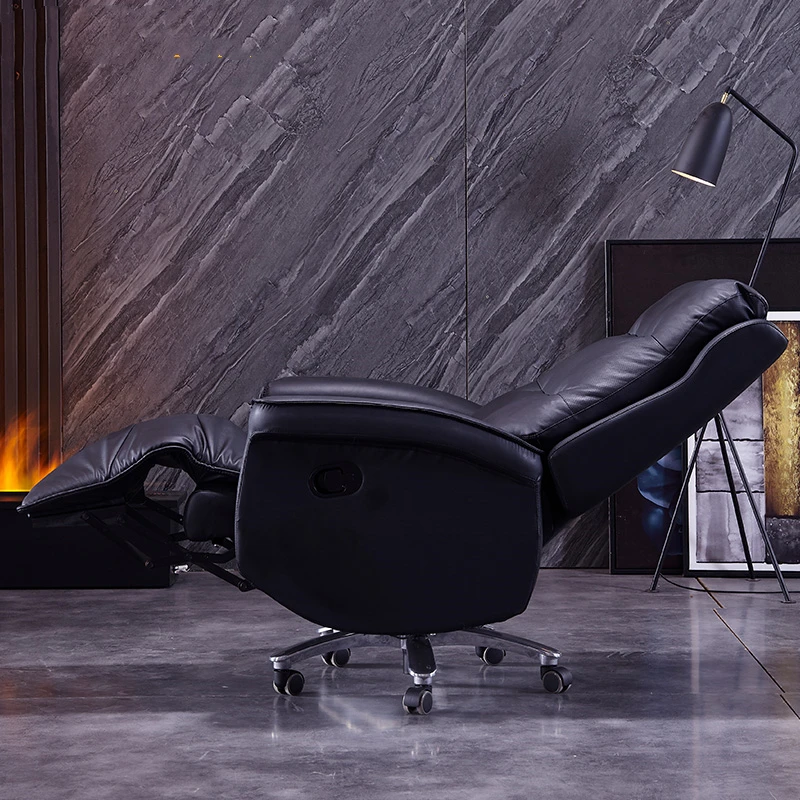 Высококачественное офисное кресло Boss из натуральной кожи удобное откидное