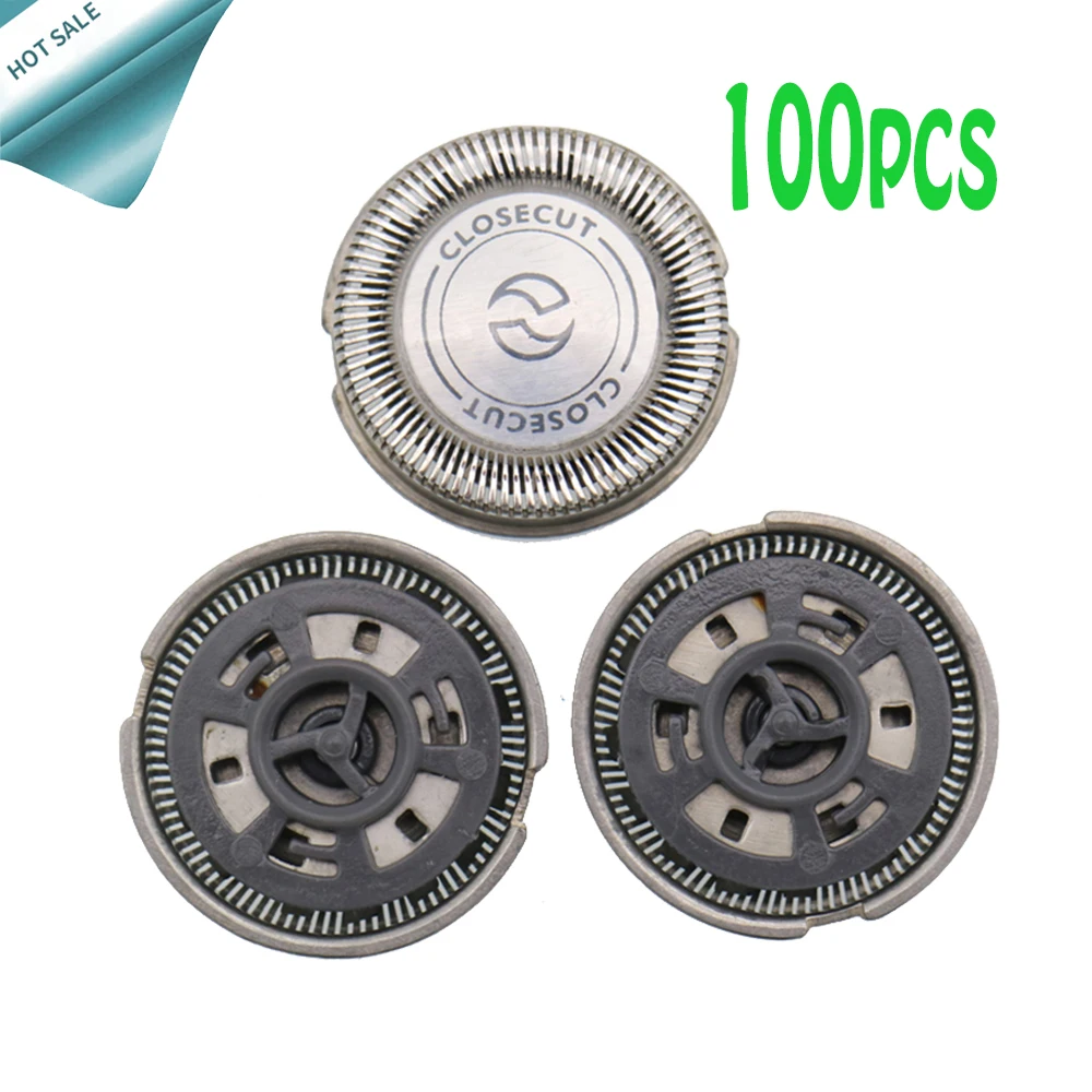 

100pcs Replacement Shaver Head for philips HQ56 HQ55 HQ4+ HQ3 Reflex Plus HQ6843 HQ300 HQ64 HQ916 CloseCut Shaver Heads