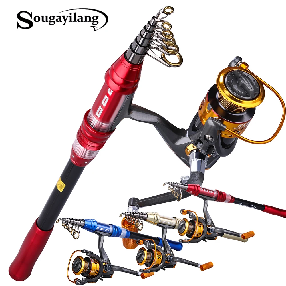 Sougayilang спиннинговые удочки 1 8 2 7 м комбинированная телескопическая удочка и