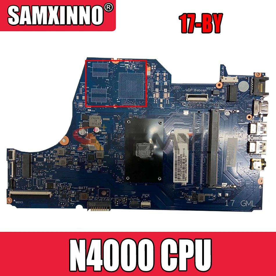 

Akemy L22741-601 L22741-001 6050A2980801-MB-A01 для струйного принтера HP Pavilion 17-от материнской платы ноутбука SR3S1 N4000 Процессор
