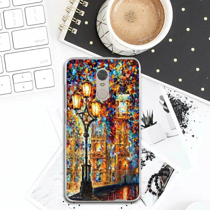 Van Gogh Starry Flower Oil Painting Soft TPU Silicone Cell Phone Case for Xiaomi Redmi Note 2 3 3S 4 4A 4X 5A 5 Pro Plus Shell | Мобильные