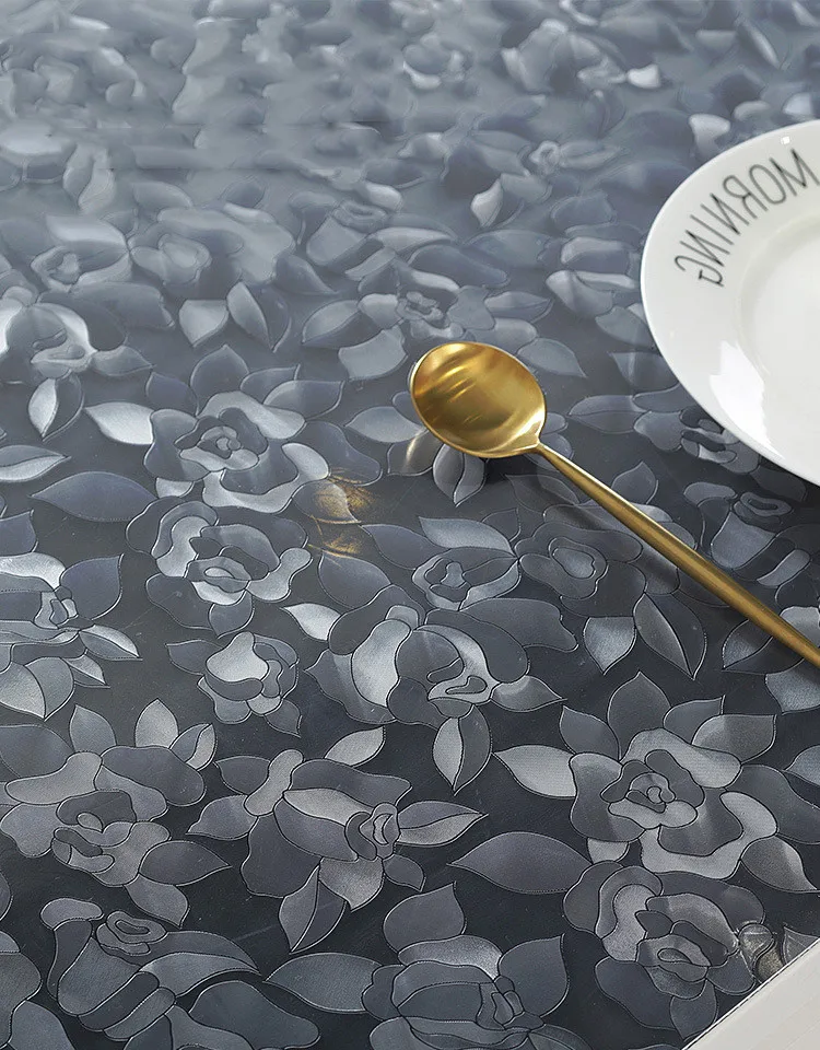 Гибкая скатерть из мягкого стекла толщина 1 5 мм жидкая пленка клеенка для