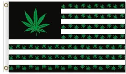 

Leaf Flag Banner Jamaica America national flag type weed leaf poster flags 90x150cm custom flag banner