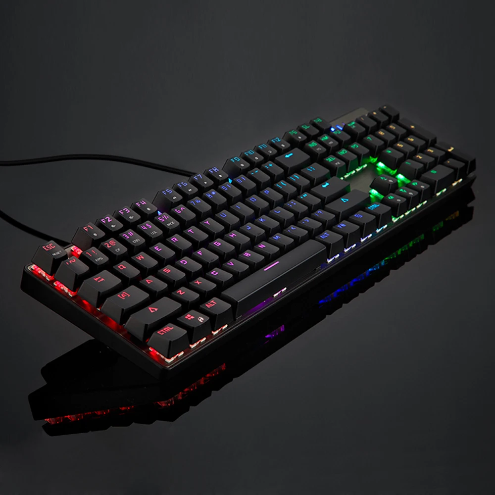 Motospeed CK104 игровая механическая клавиатура русская английская синяя
