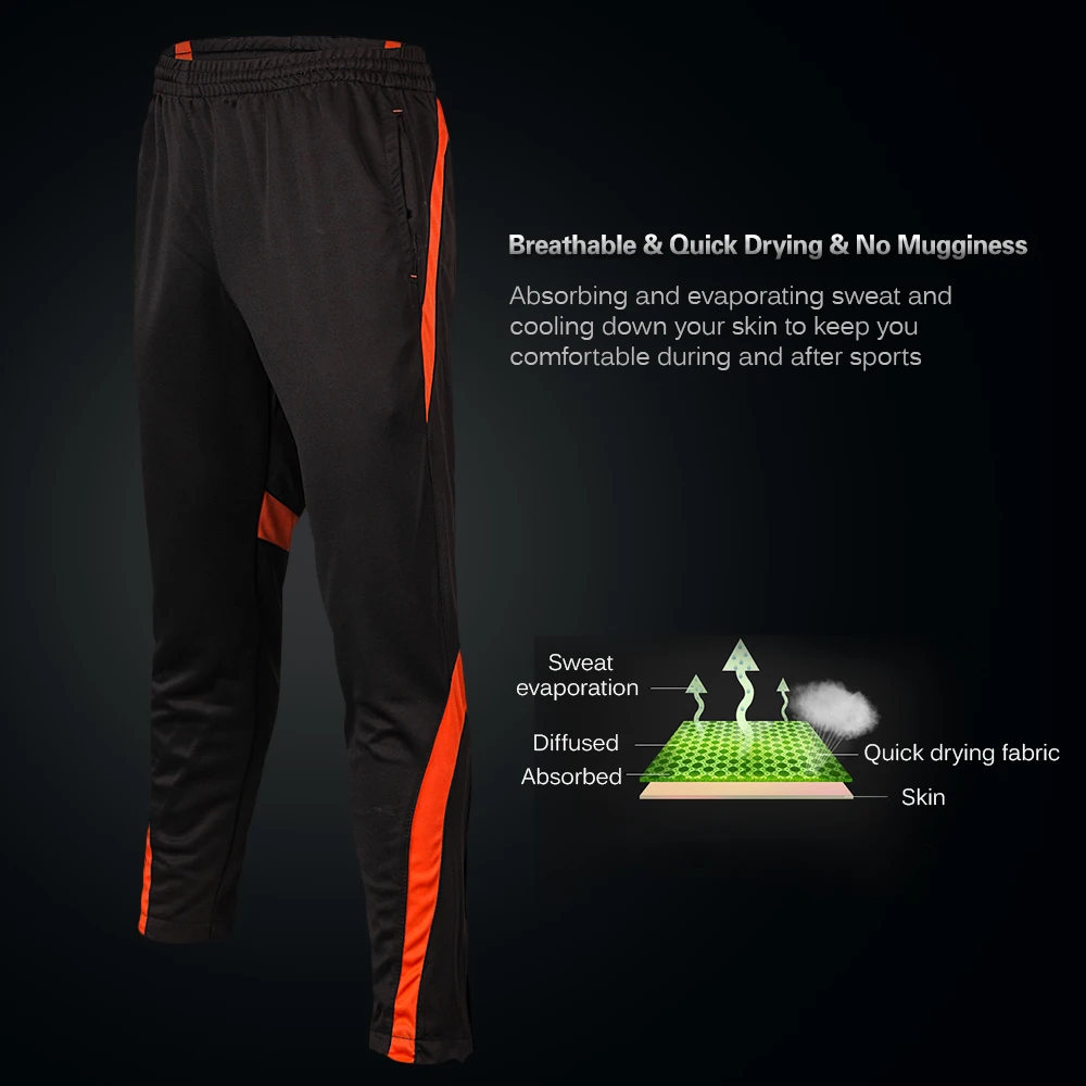 Mens Sports Pants Jogging Basketball Climbing Workout Fitness Casual Running Trousers Football | Спорт и развлечения