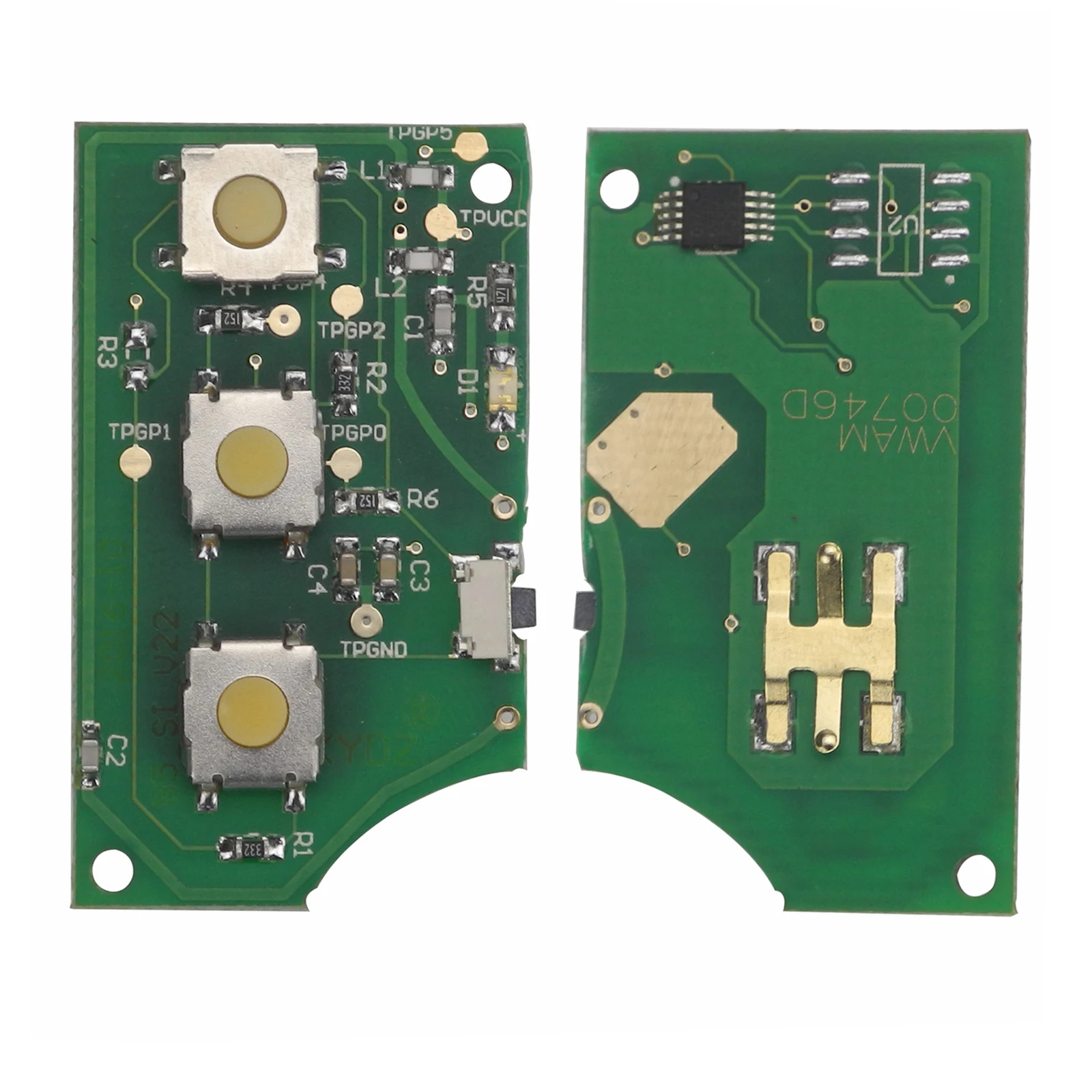 

Bilchave 10pcs For VW Volkswagen Beetle Golf Passat Jetta FOB 4 Buttons 315Mhz ID48 Chip Flip Remote Car Key 1J0959753AM/DC