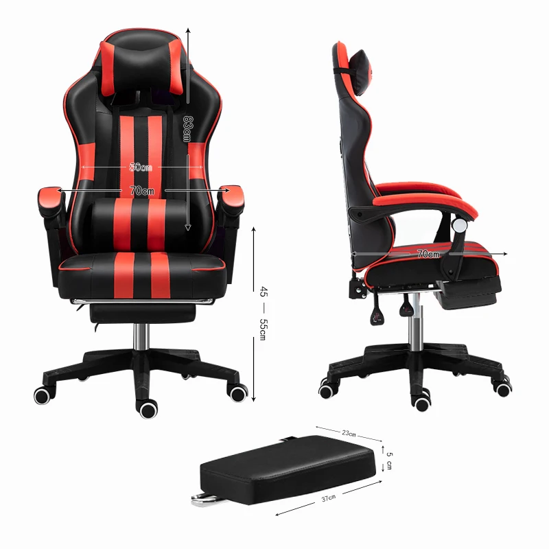New racing synthetic leather ergonomic game chair Internet cafe computer comfortable home chair|Офисные стулья| |