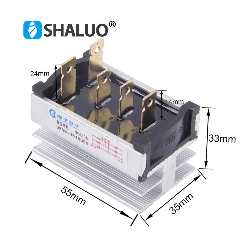 Выпрямитель генератора ZPQ10A 10amp однофазный диодный мост стандартный выпрямитель