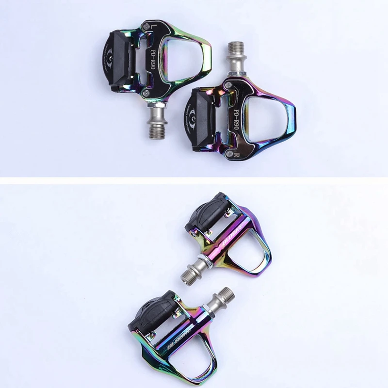 

BLOOKE Road Bike Pedal SPD SL Pedal Cleat Self Locking Clip Colorful Non-Slip Clipless for Road Bike Racing Riding Parts