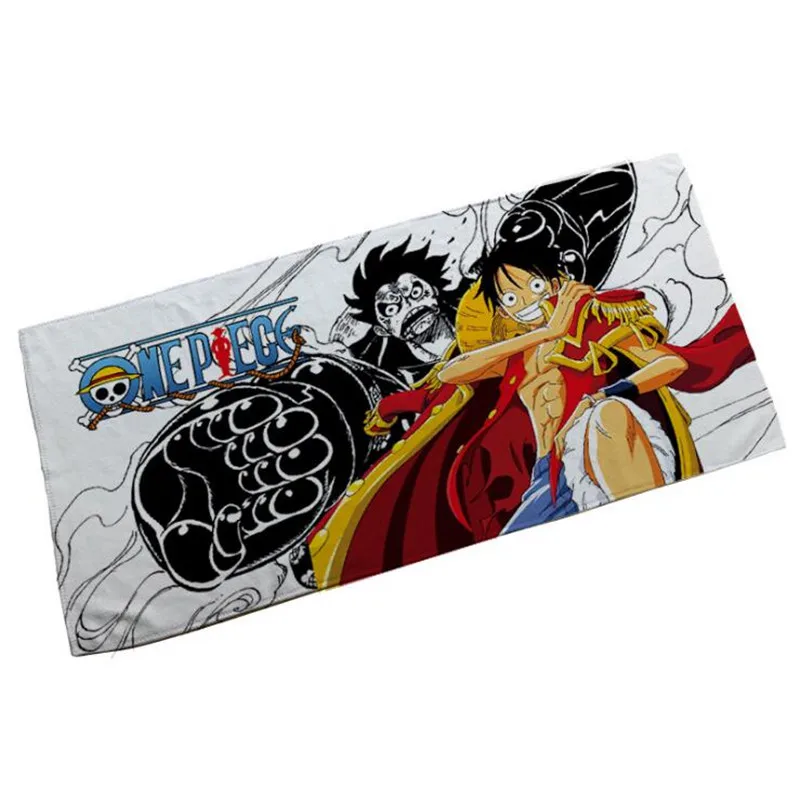 Luffy Новинка Горячая Распродажа мультфильм аниме одна деталь Луффи Dragon Ball Наруто игра PUBG супермягкий впитыватель волокно полотенце - Цвет: Luffy