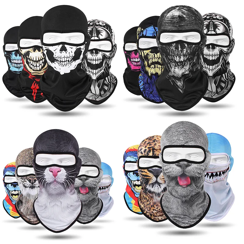

Cycling Hiking Finishing Full Scarf Headwear Headgear Face Mask Cap UV Ventilate Quick Dry Outdoor Sports Helmet Skull pattern