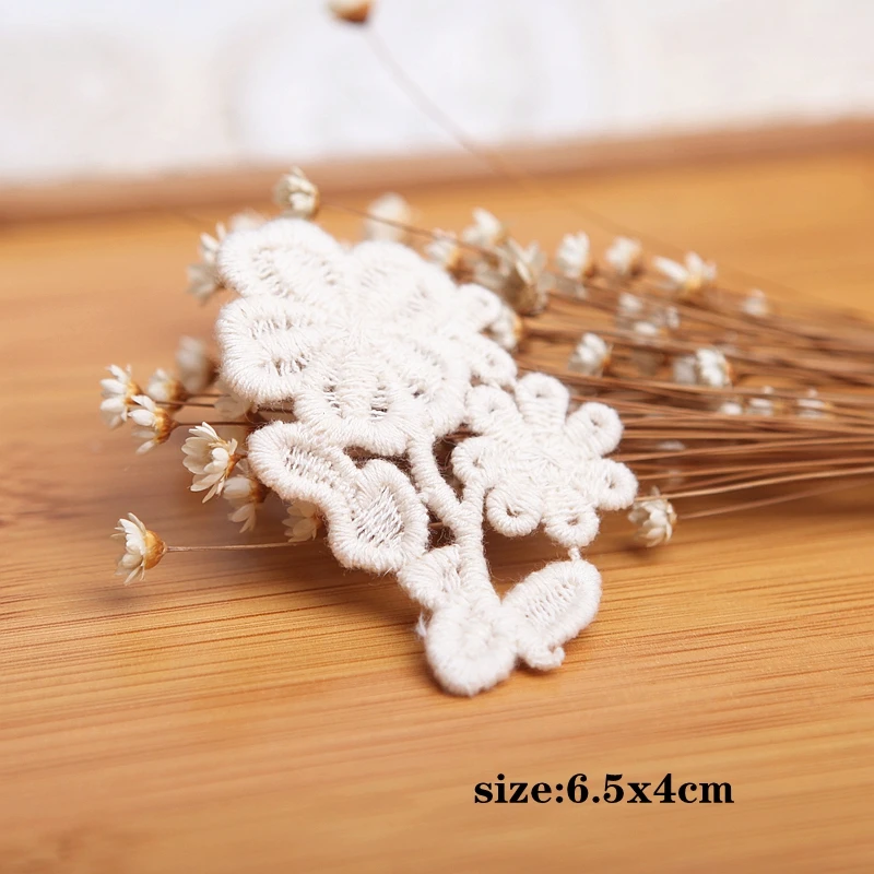 5 шт./лот Кружевная аппликация сделай сам нашивка для одежды ручной работы