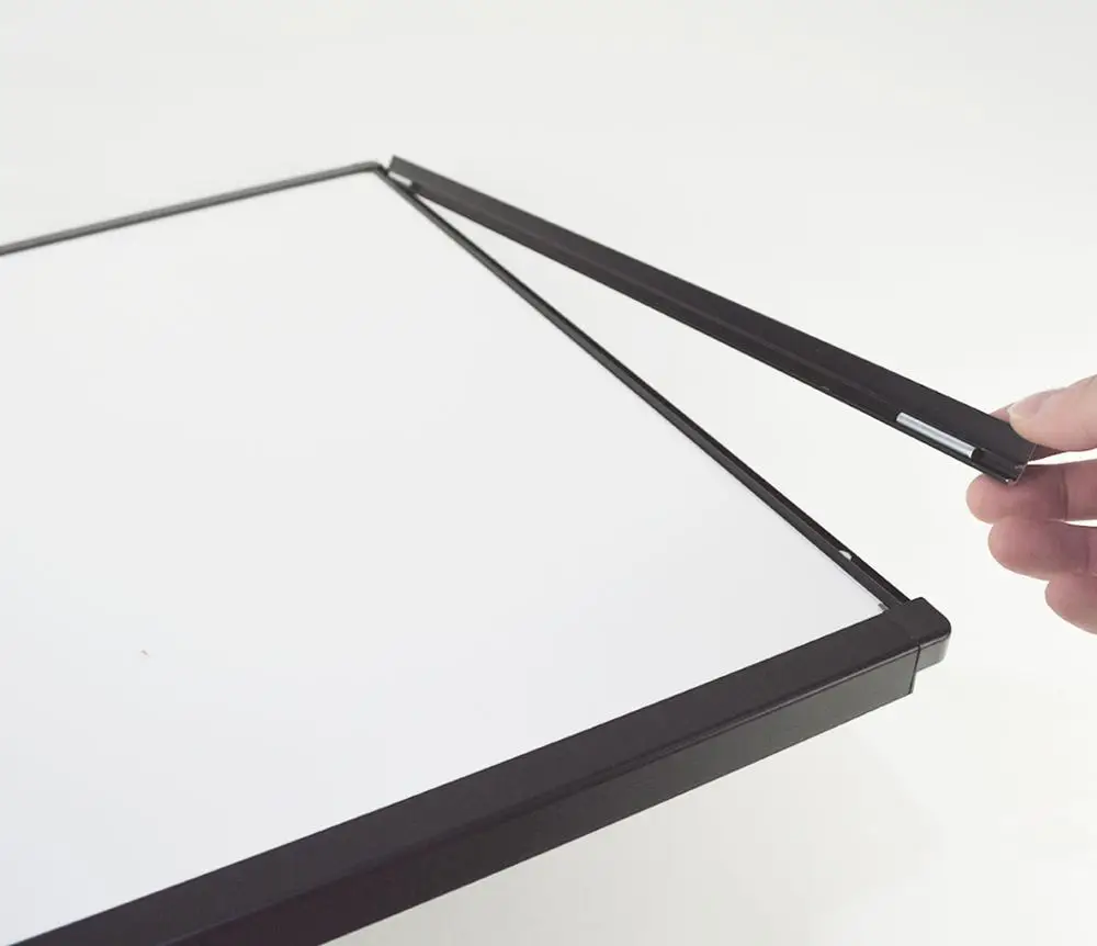 Rectangle frame display lighting indoor menu board |