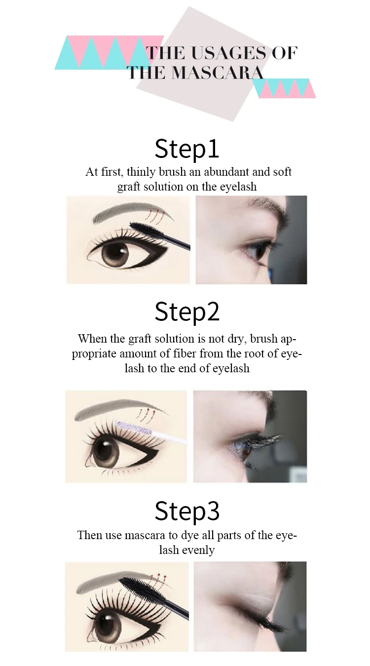 

QIC Double Head Waterproof Mascara 4D Thick Pull Long Curl Warped Eyelashes Liquid Not Easy Dizzy Dye Eye Lashes Makeup TSLM1