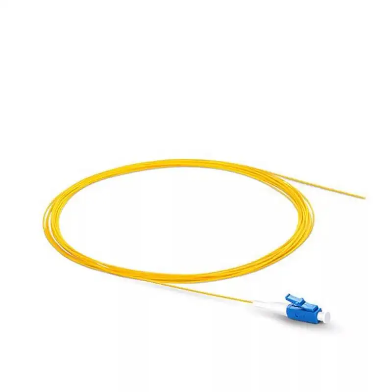 

50PCS/lot LC /UPC Single mode fiber optic Pigtail 9/125 Single Mode Optical fiber pigtail 0.9mm