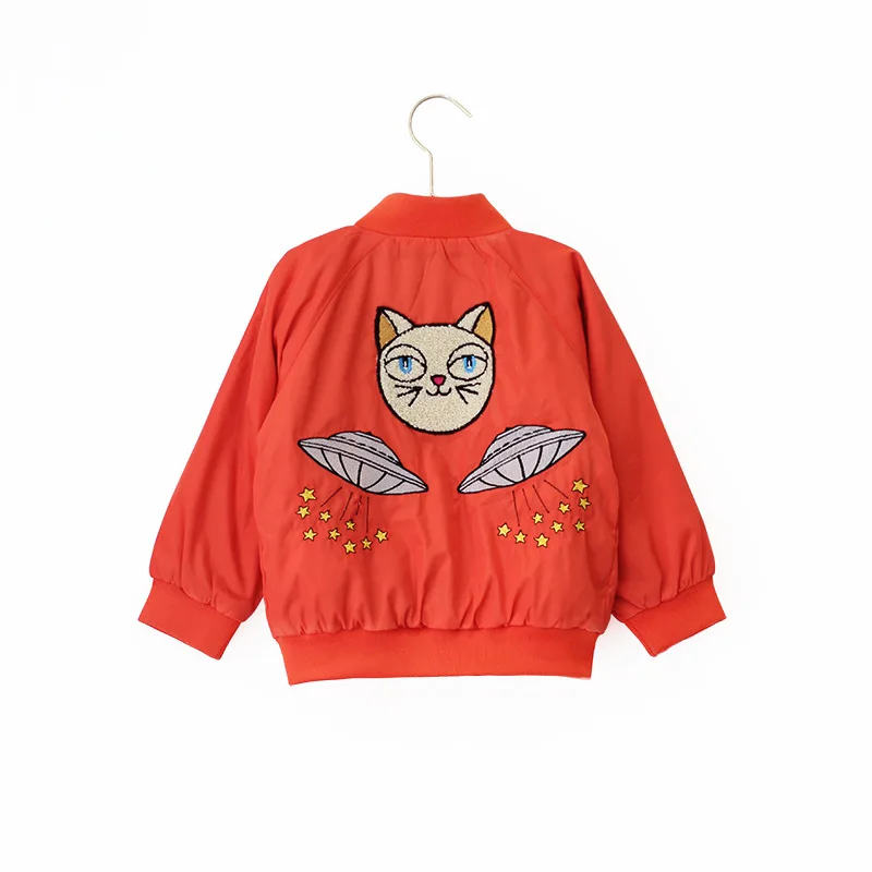 

Autumn Winter Children Jackets For Girls Boys Coat Embroidery Kids Windbreaker Fashion Baby Girl Jackets For Kids 2019