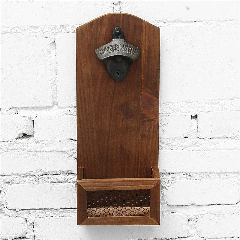 

Vintage Wall Bottle Opener Antique Iron Wall Mounted Bar Beer Glass Bottle Cap Opener Kitchen Tools Wall Beer Cap Drink Opener