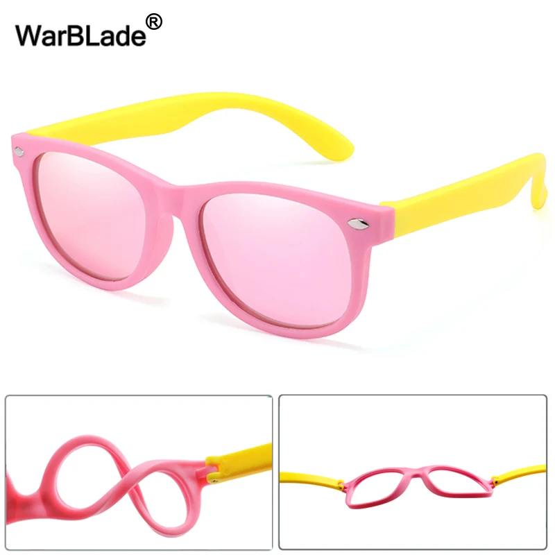 Детские поляризационные солнцезащитные очки WarBlade силиконовые защитные для