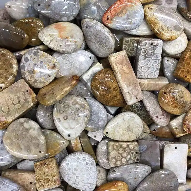 Коралловый нефрит натуральный камень хризантемы Нефритовый Коралл подвеска на