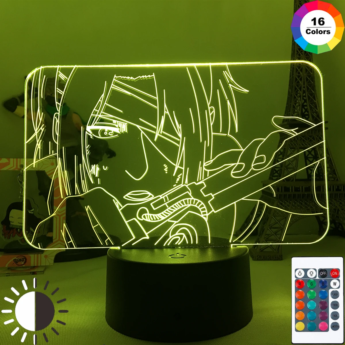 

Аниме светодиодная USB 3d лампа атака на Титанов Hange Zoe светильник для спальни украшение подарок для детей Атака на Титанов светодиодный ночсв...