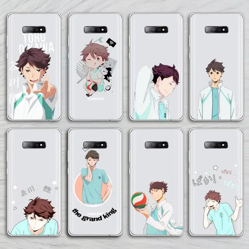 

Haikyuu Oikawa Phone Case Transparent For Samsung Galaxy A71 A21s S8 S9 S10 plus note 20 ultra