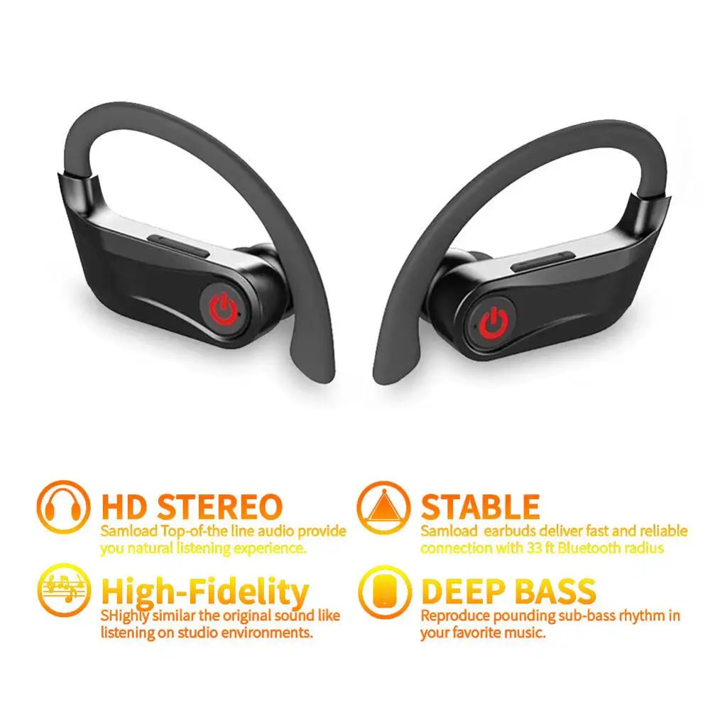 Для HBQ Q62 наушники вкладыши TWS Bluetooth 5 0 Hands Free Спорт стерео звук Беспроводной