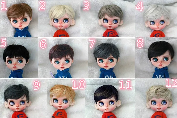 Кукла RBL blyth кожа головы 1/6 (подходит для Блит) парики мальчиков 201910|Куклы| |