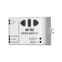 new t02 ac110v 220v 240v intelligent digital rf wireless remote control switch system for projection screen receivers