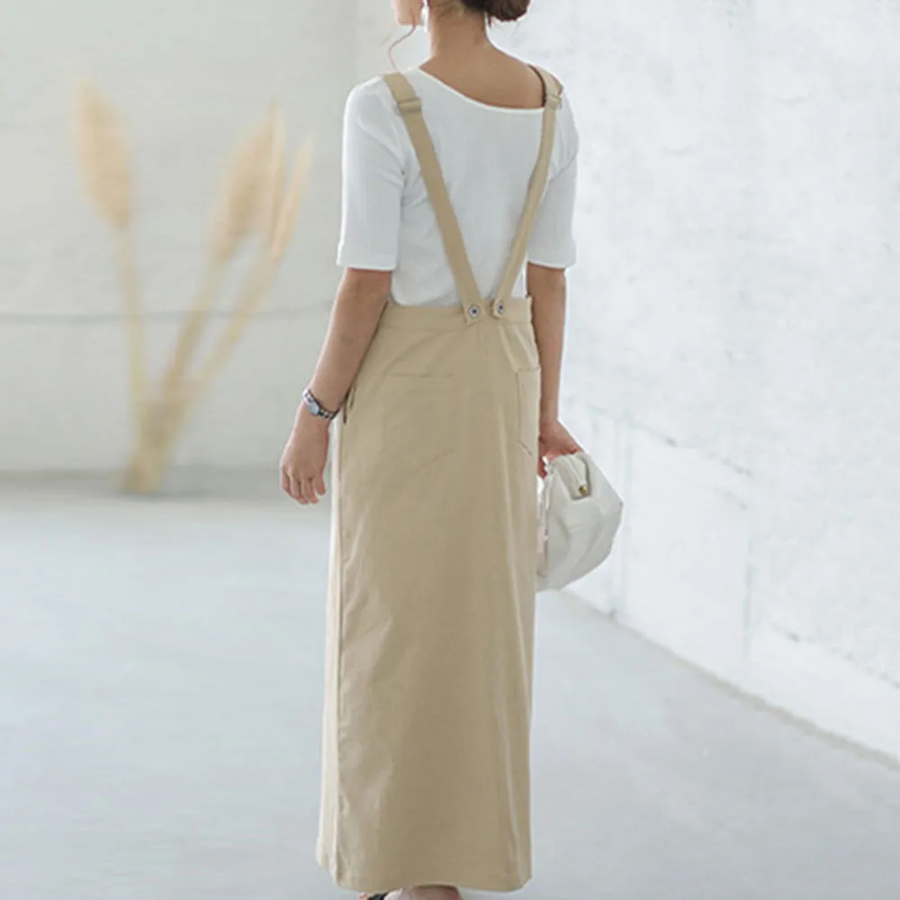 

Casual Women Denim Dress Summer 2020 Janpanese Style Long Maxi Dresses Robe Plain Daily Office Lady Work Femme Vestiods