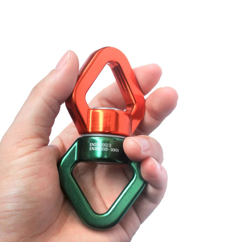 

Fitness Aluminum Magnesium alloy climbing hook yoga hammock swing aluminium swivel carabiner CE EN 30KN