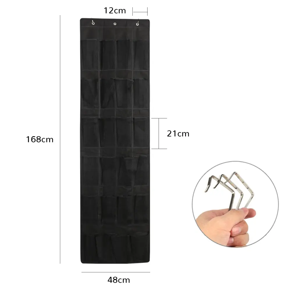 Обувь с карманами вешалка Нетканое Полотно двери висит обувь 12/24 органайзер