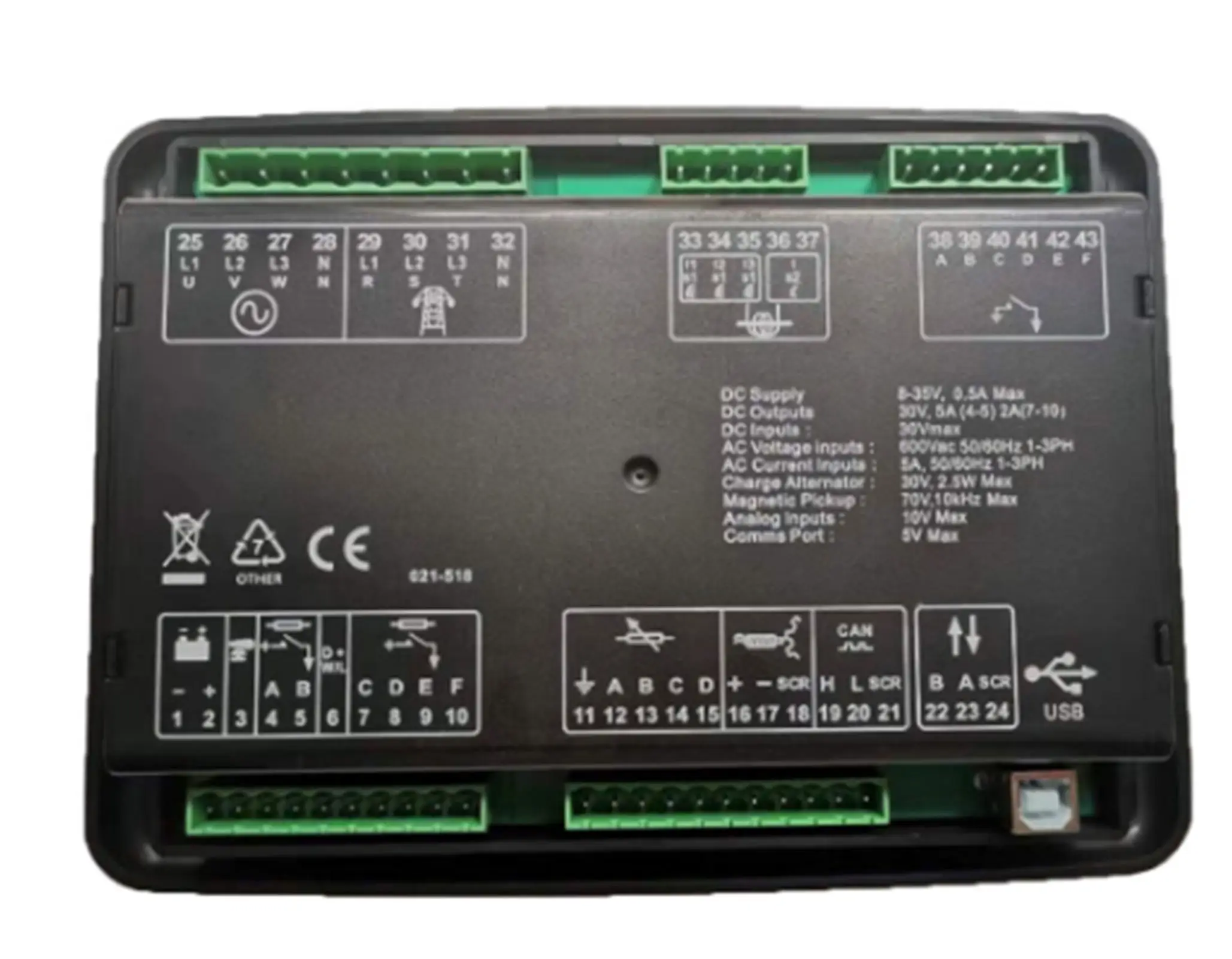 Дизельный двигатель автоматический контроллер AMF DSE6020 Замена MKII модуль