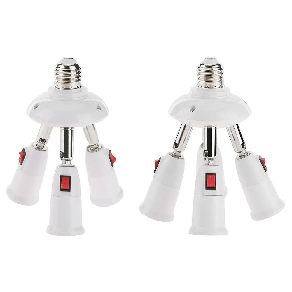 

E27 сплиттер 3/4 адаптер для головок переходник розетка светодиодсветильник Y-образная лампа адаптер конвертер Винт держатель основания ламп...