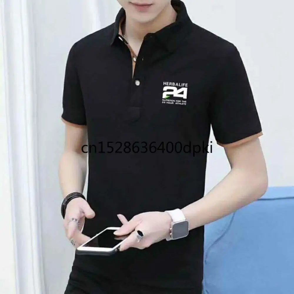 2020 HERBALIFE одежда реклама культура Поло рубашка с коротким рукавом хлопковая