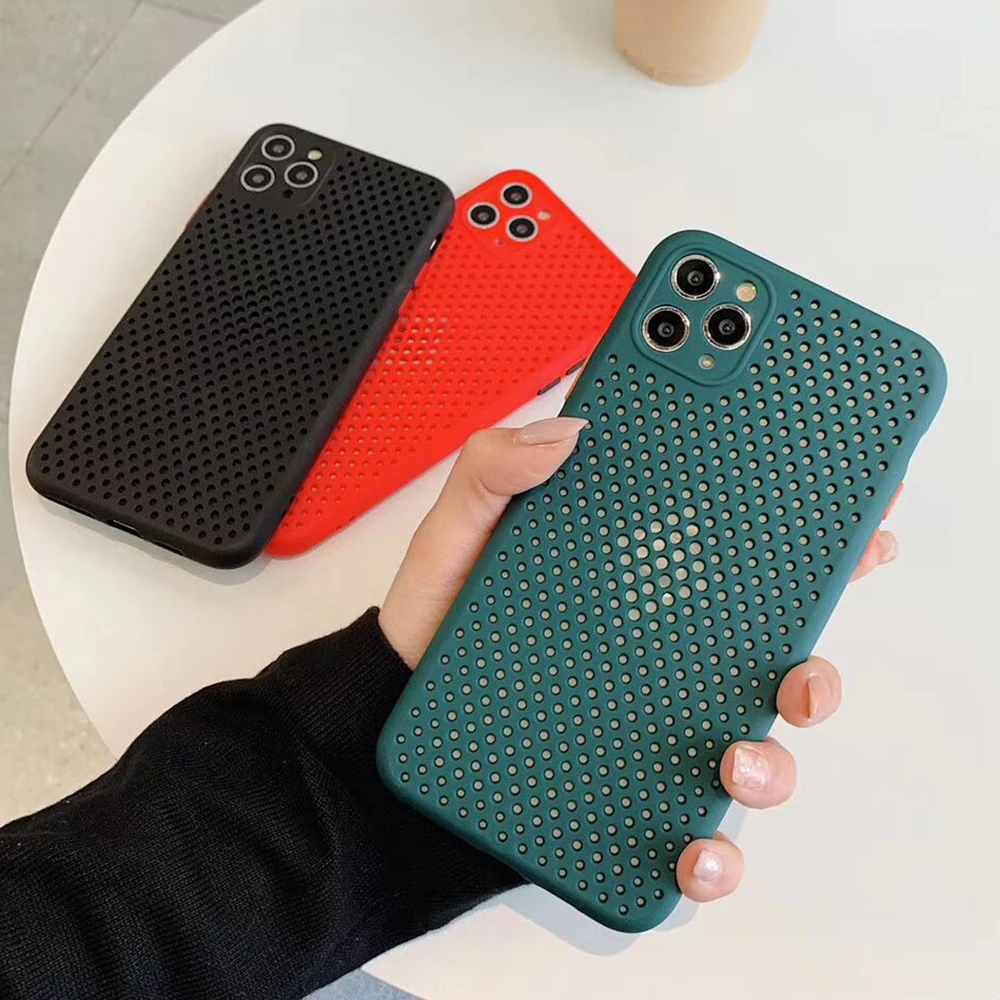 Защитный чехол для телефона с отверстием отвода тепла камеры iPhone 11 Pro Max XR X XS 7 8 6 Plus