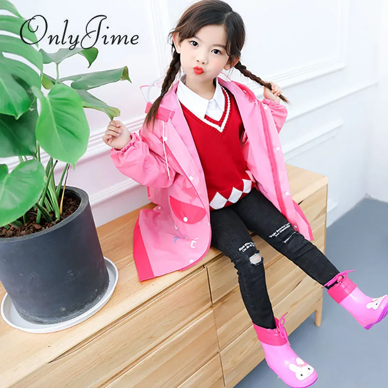 Only Jime/детский Модный водонепроницаемый костюм плащ с капюшоном детский Цельный