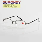 Очки для близорукости SUMONDY, для мужчин и женщин, от-1,0 до-11 -12 -13 -14 -15 -16 17 -18 -19 -20, F155