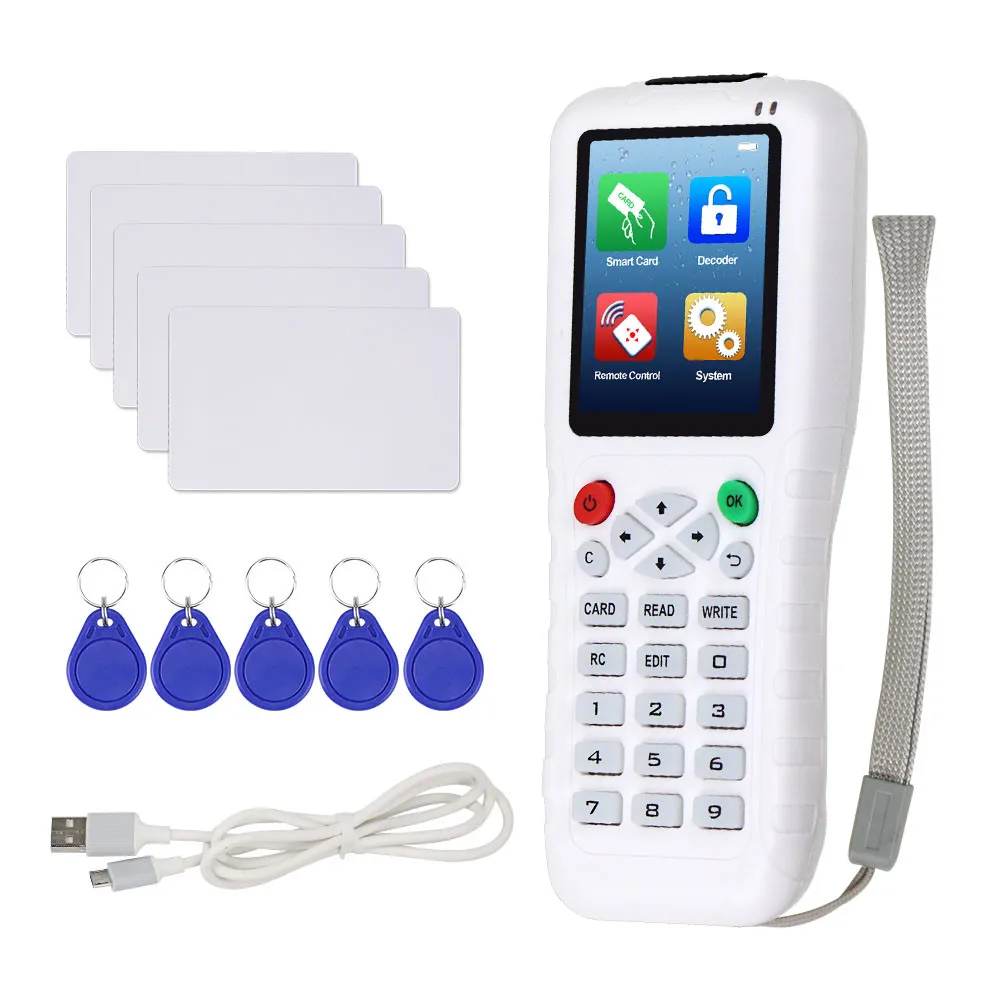 RFID-копир NFC кардридер запись Дубликатор Cloner 125 кГц 13 56 rfid-брелок программатор T5577