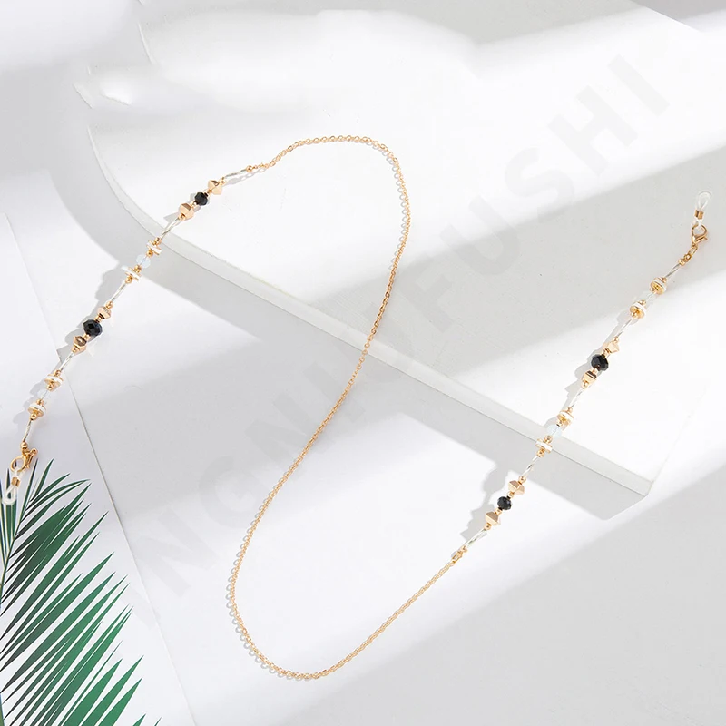 

Fashion Crystal Mask Chain Eyeglasses Lanyards For Women Retro Metal Sunglasses Chains Eyewear Cord Holder Neck Strap