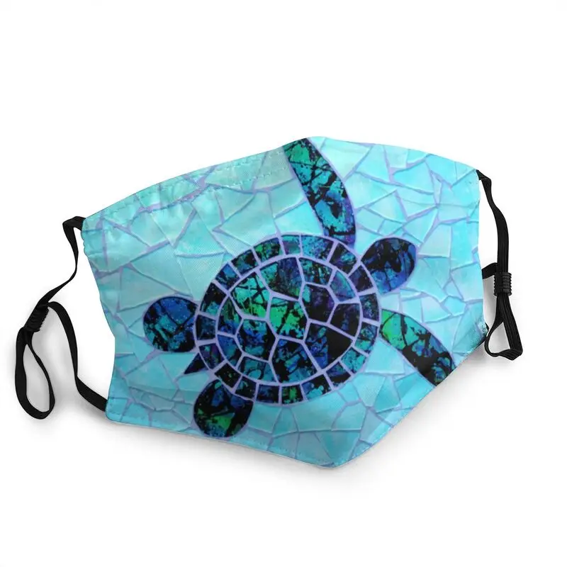 

Моющаяся мужская маска для лица Honu с морской черепашкой, маска для лица с морскими животными, защита от пыли и смога, маска-респиратор, маска ...