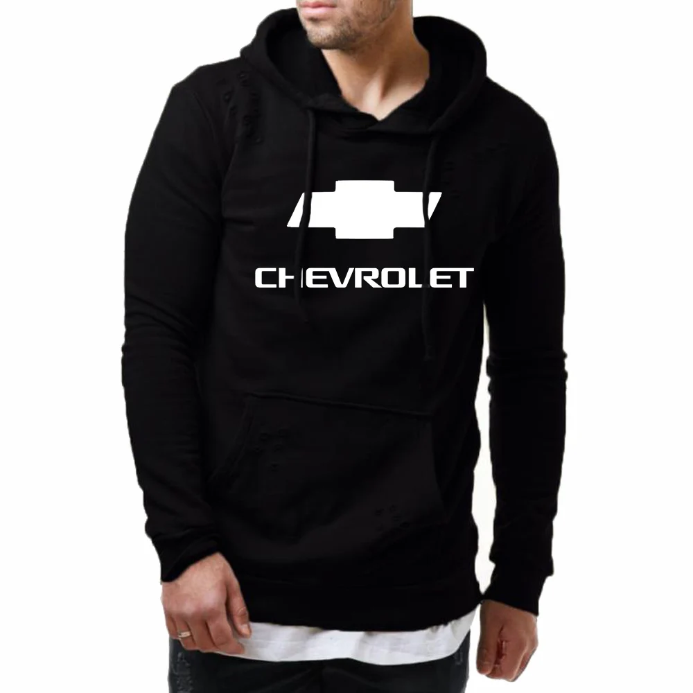

Men Hoodies Chevrolet Car Logo Print Spring Autumn cotton Casual Crew neck Casual Men's hoodies Casual tracksuit